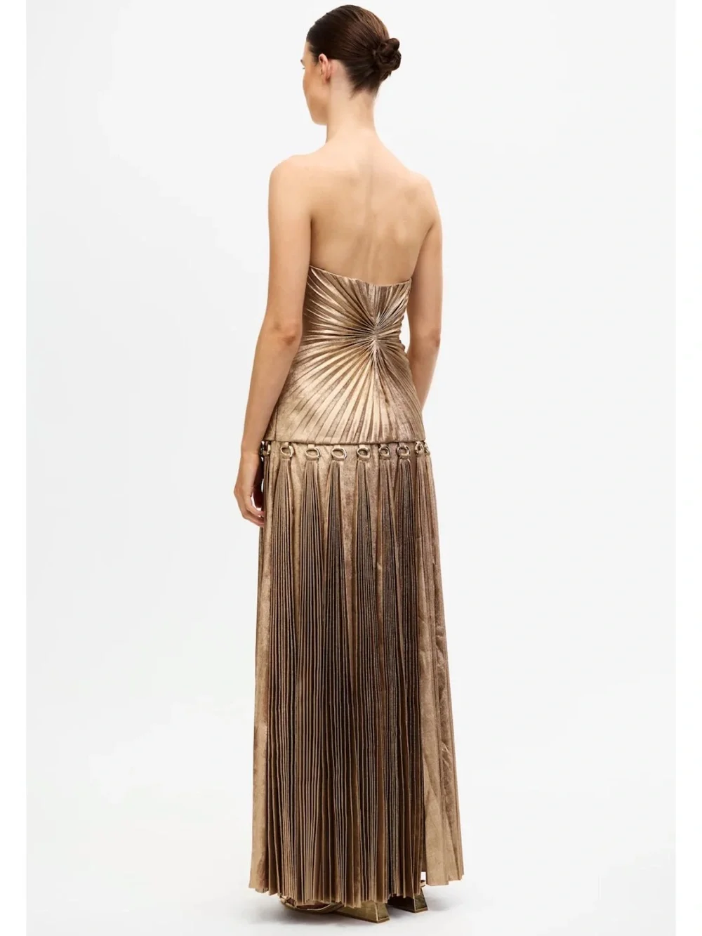 Acler Fintry Maxi Gold Dress - Picture 3 of 9